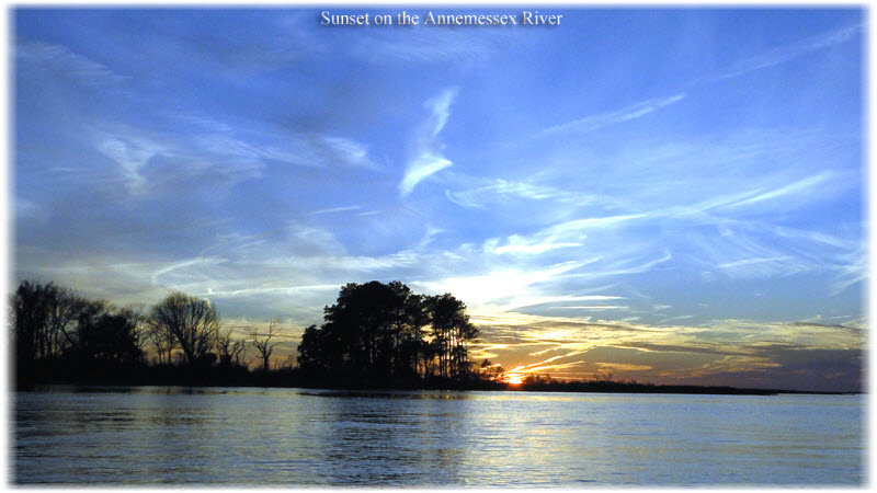 Sunset on the Little Annemessex River